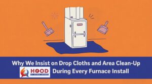 Why We Insist on Drop Cloths and Area Clean-Up During Every Furnace Install — featured image